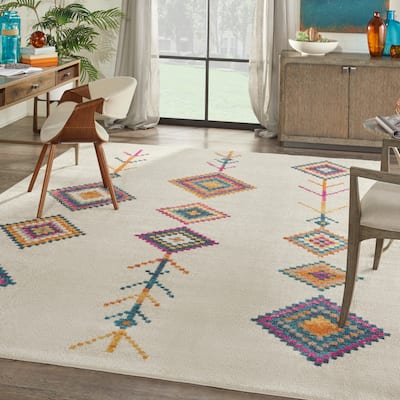 Nourison Passion Moroccan Geometric Tribal Area Rug