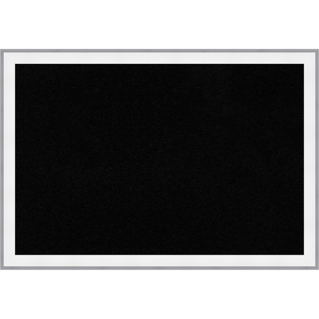 Maya White Silver Framed Cork Board - Bulletin Board, Organization Board, Pin Board