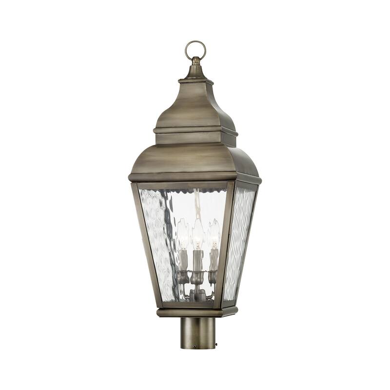 Livex Lighting Exeter 3 Light 28-1/4" High Outdoor Post Light
