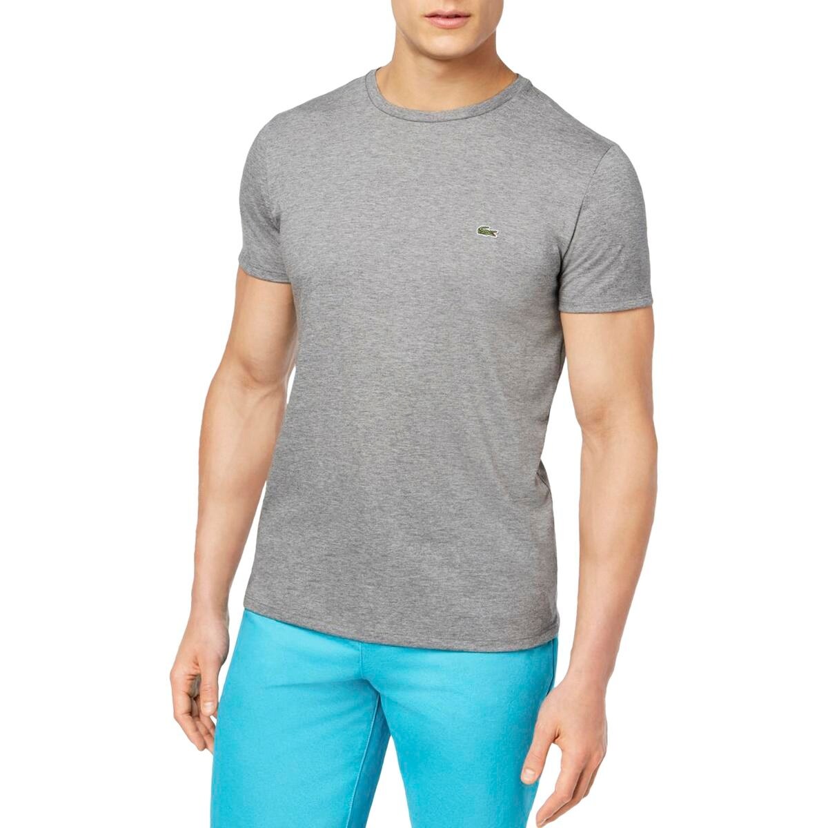 Shop Lacoste Mens T Shirt Crew Neck Short Sleeves Blue Xl Free Shipping On Orders Over 45 Overstock 22581842
