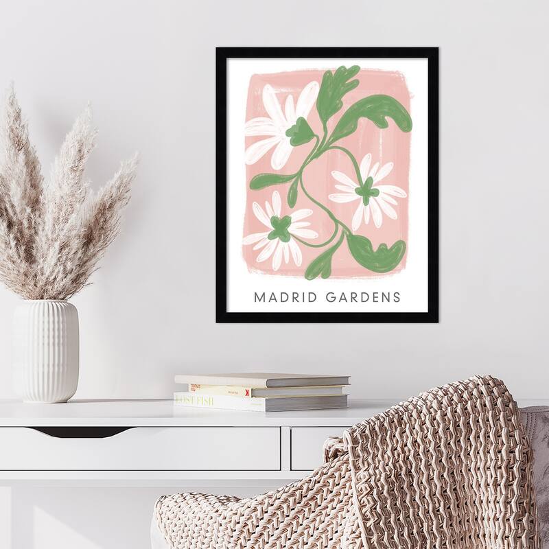 Madrid Gardens by Lucille Price Wood Framed Wall Art Print