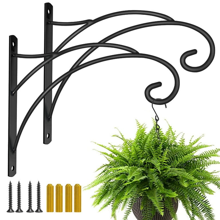 Durable Outdoor Plant Hooks for Hanging Plant Lantern Windchime  Birdhouse(Set of 2) - Bed Bath & Beyond - 38235866