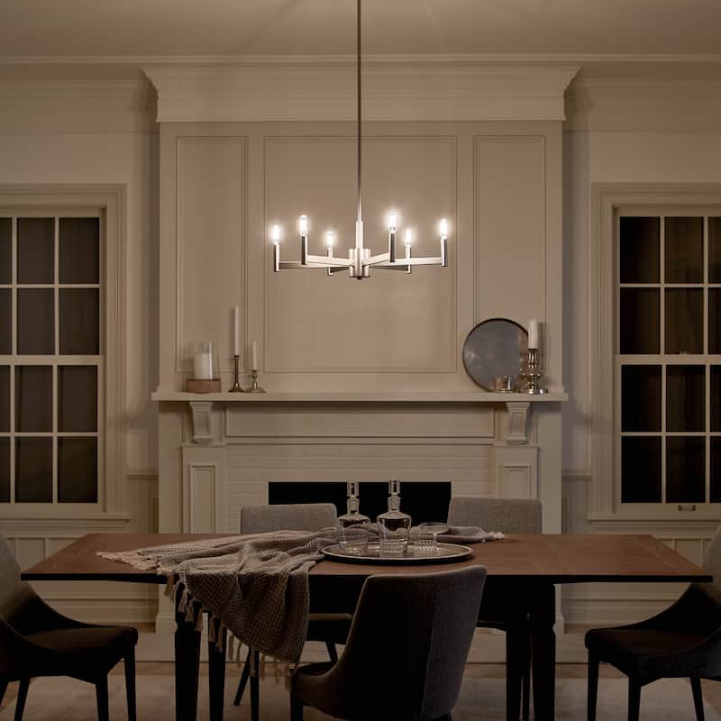 Kichler Lighting Erzo Collection 6-light Satin Nickel Chandelier