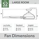 preview thumbnail 9 of 26, Hunter 52" Kennicott Outdoor Ceiling Fan, Wall Control - Contemporary, Industrial, Transitional - Windmill - Damp Rated!