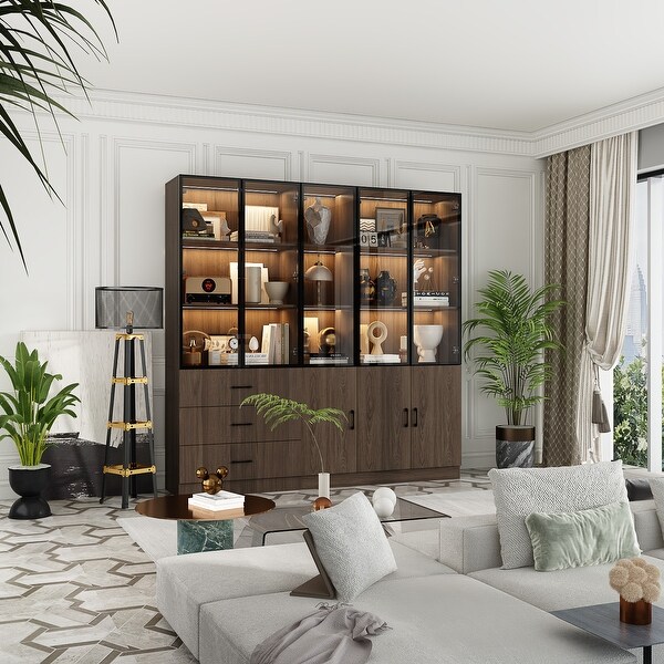 Cabinets for storage in living room top