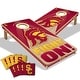 preview thumbnail 1 of 5, USC Trojans NCAA 2x4 Professional Cornhole Board Set Include Carrying Case