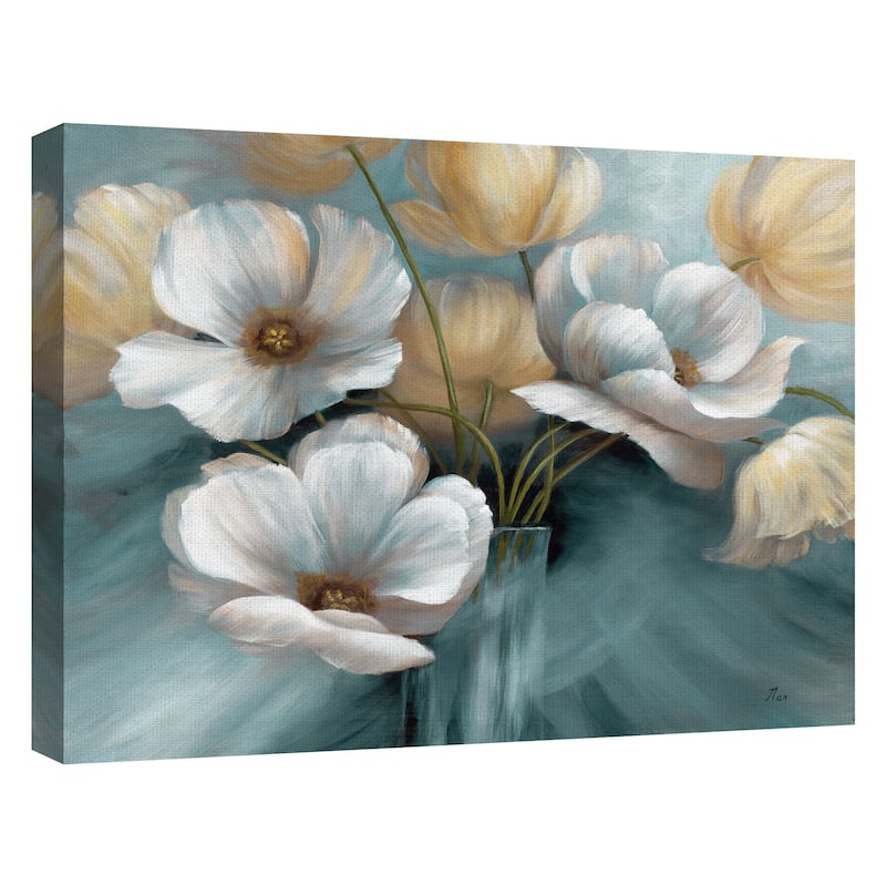 Scent of Summer Teal by Nan Canvas Art Print