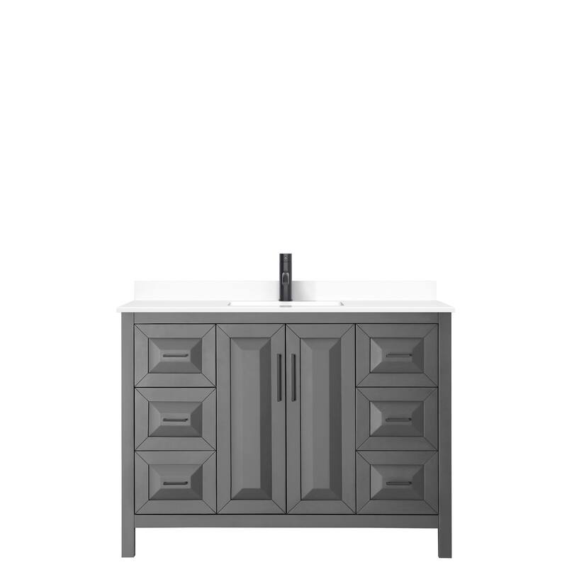 Daria 48 Inch Single Vanity, Cultured Marble Top