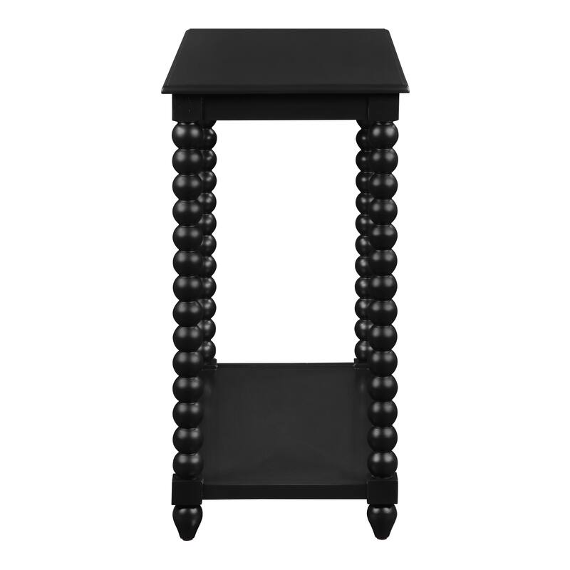 Elise Foyer Table in Black Finish