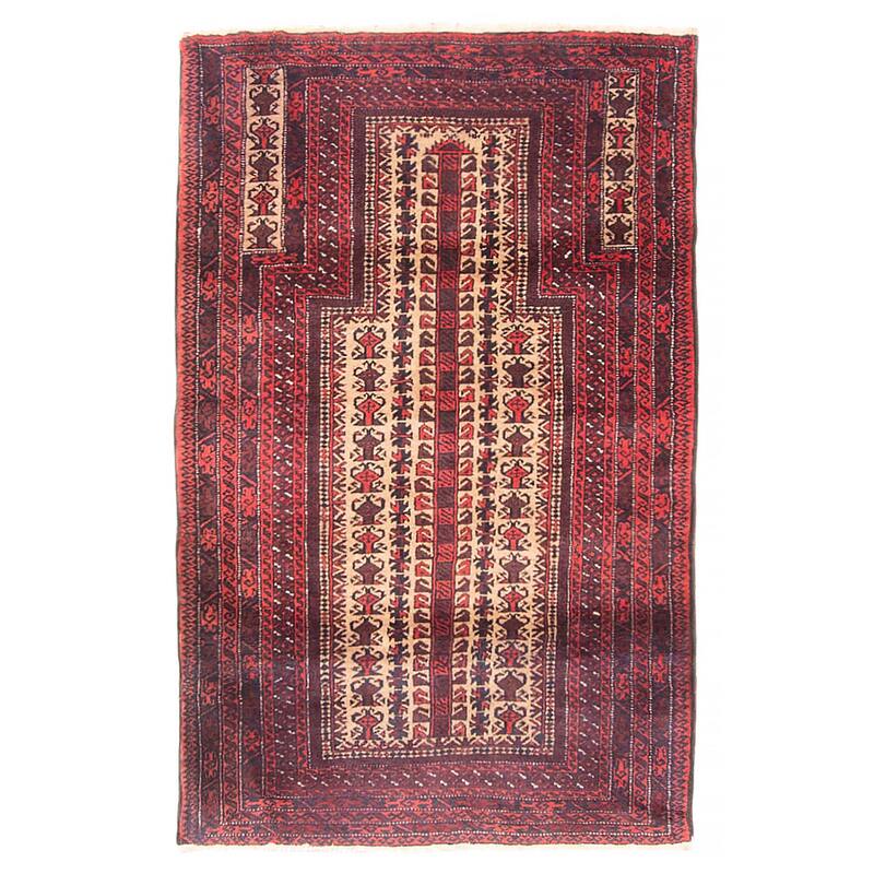Teimani Beige Rug 2'11" x 4'9" - 2'11 x 4'9 - Beige - 2'11 x 4'9