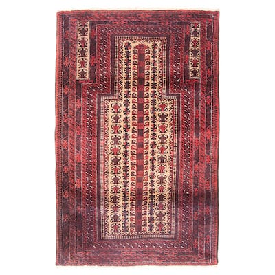 Teimani Beige Rug 2'11" x 4'9" - 2'11 x 4'9