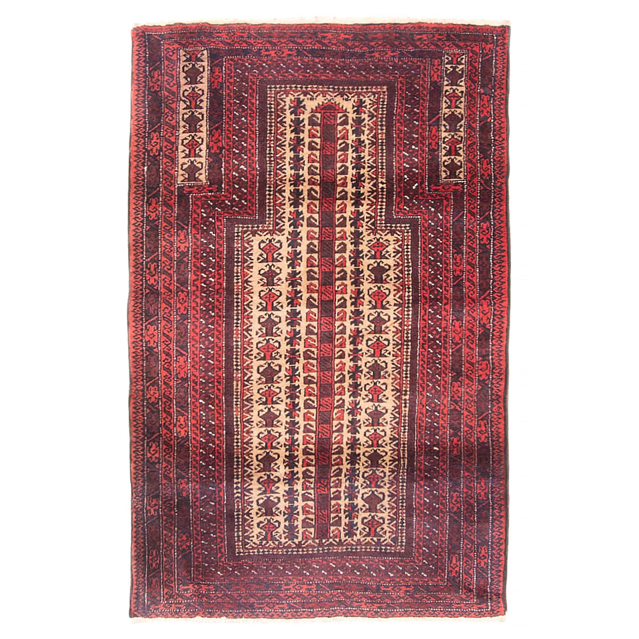 Teimani Beige Rug 2'11" x 4'9" - 2'11 x 4'9