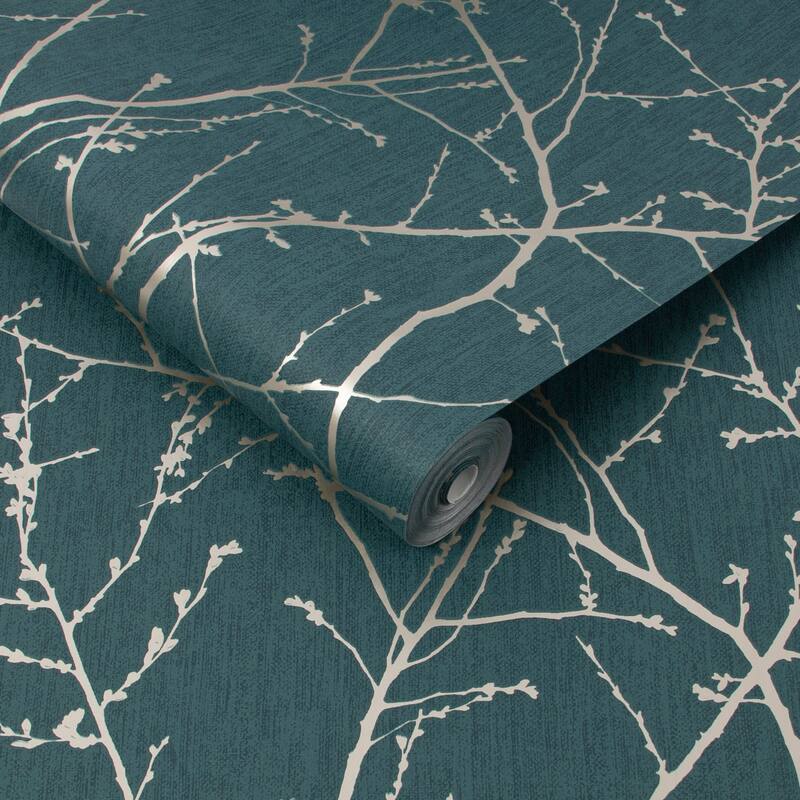 Innocence Green and Gold Wallpaper