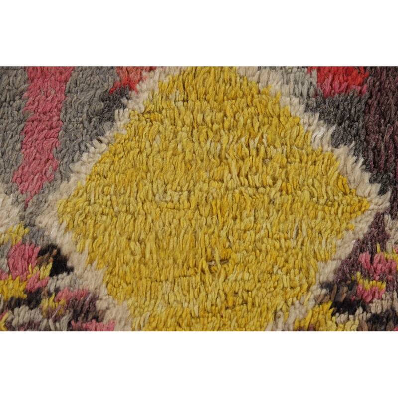 Trellis Plush Moroccan Area Rug Handmade Wool Carpet - 6'0" x 9'6"