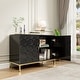 preview thumbnail 40 of 46, Clihome 40-inch Two Door Glossy Media Storage Cabinet/Buffet