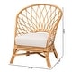 preview thumbnail 11 of 9, Emmeline Bohemian Honey Rattan Accent Chair