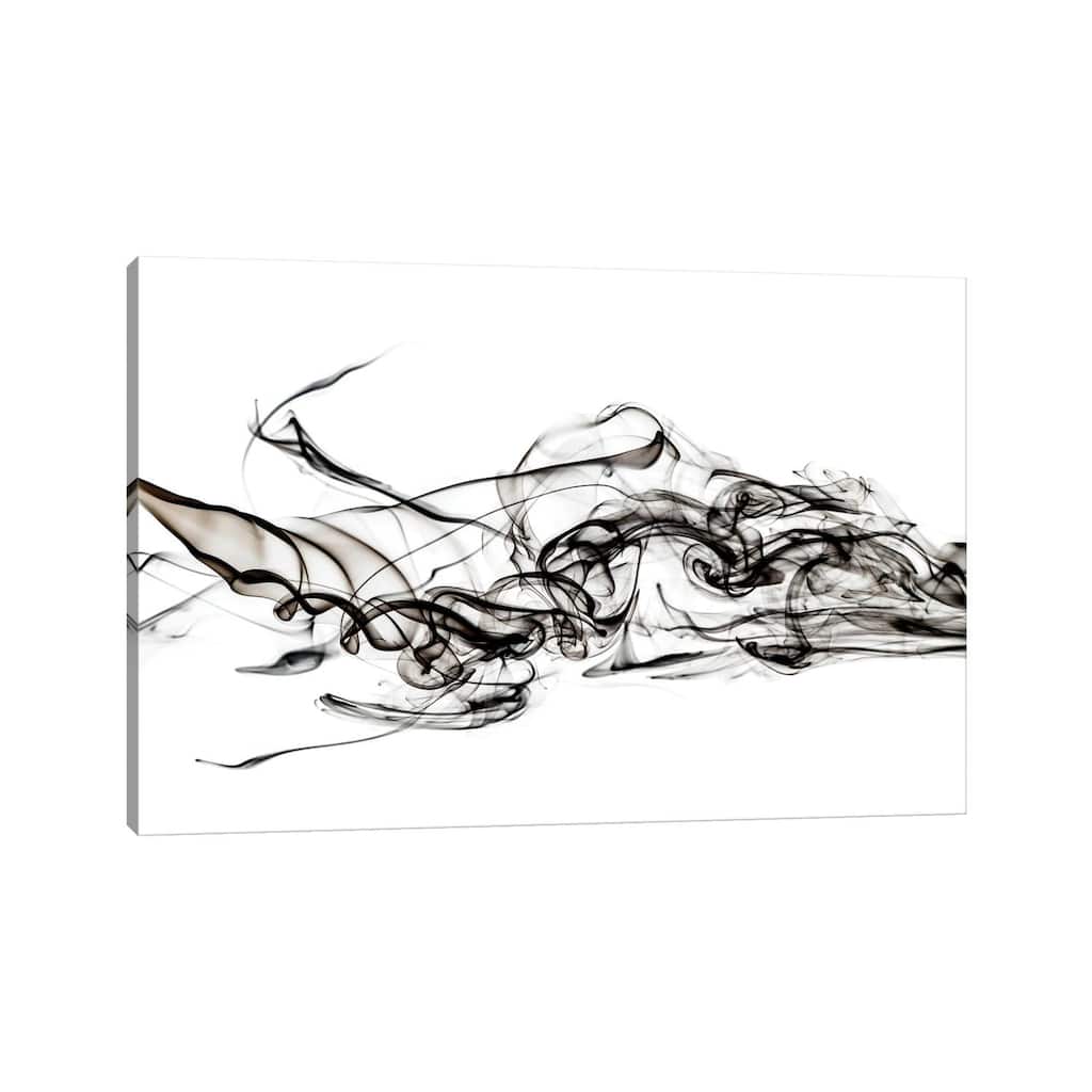 iCanvas "Abstract Black Smoke - Shark" by Philippe Hugonnard Canvas Print