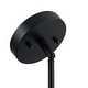 preview thumbnail 11 of 10, Breaux 4-Light Wood Veneer Drum Chandelier with Black Canopy - 22 in. W
