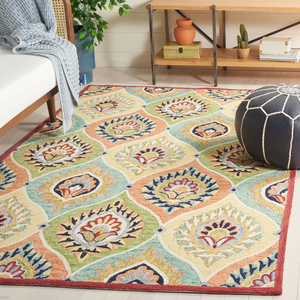 SAFAVIEH Handmade Heritage Trellis Traditional Wool Rug