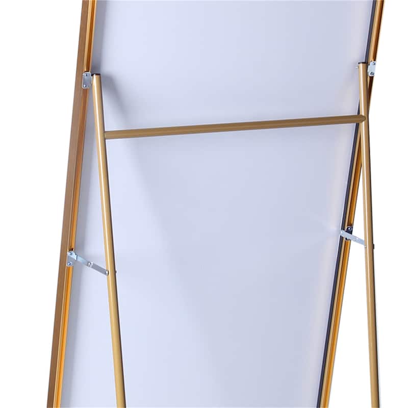71" x 32" Tall Metal Frame Full-Length Mirror with Stand