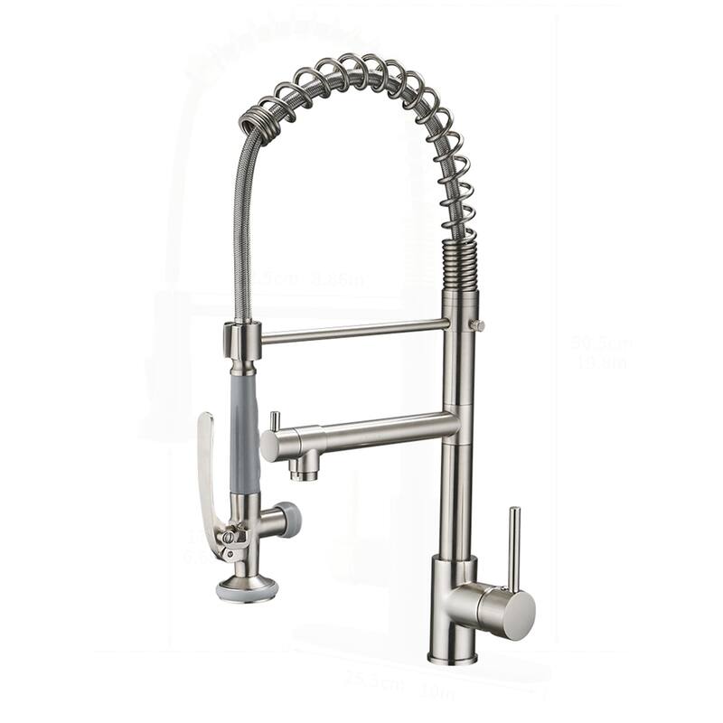 Commercial Kitchen Faucet with Pull Down Sprayer