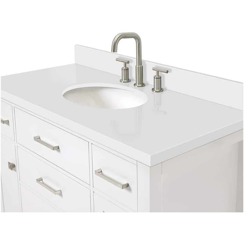 Ariel H043SWQOVO Bristol 43" Free Standing Single Oval Basin Vanity