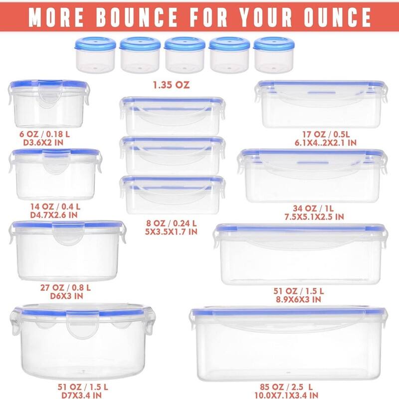 32 Pcs Large Food storage containers Bed Bath & Beyond 39079907