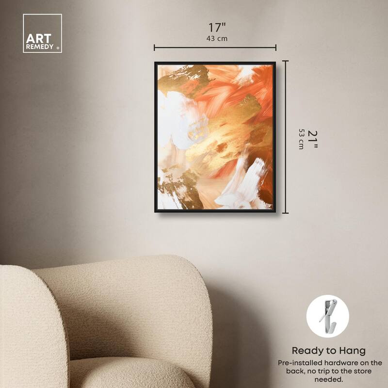 Golden Yellow Citrus Burst II Canvas by Art Remedy