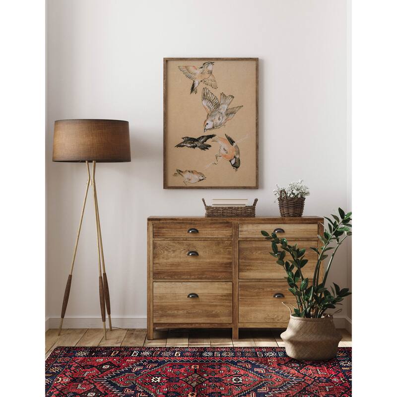 ECARPETGALLERY Hand-knotted Andelz Red Wool Rug - 3'4 x 9'10