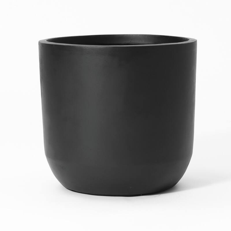Round Smooth Finish Indoor/Outdoor MgO Planter, Single Planter for Indoors/Outdoors