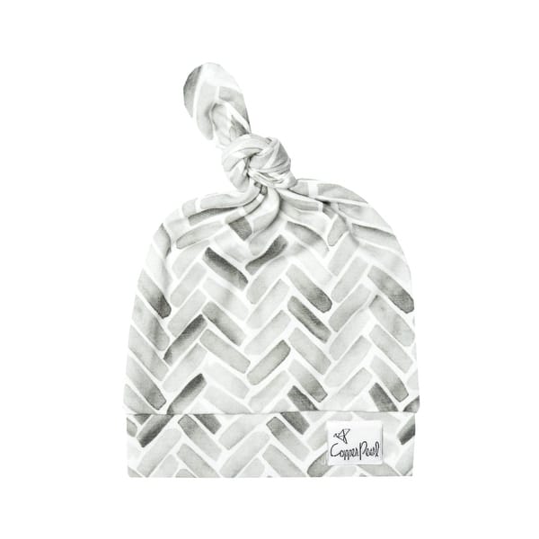 slide 2 of 9, Copper Pearl Unisex Top Knot Hat (0-4mo) Alta