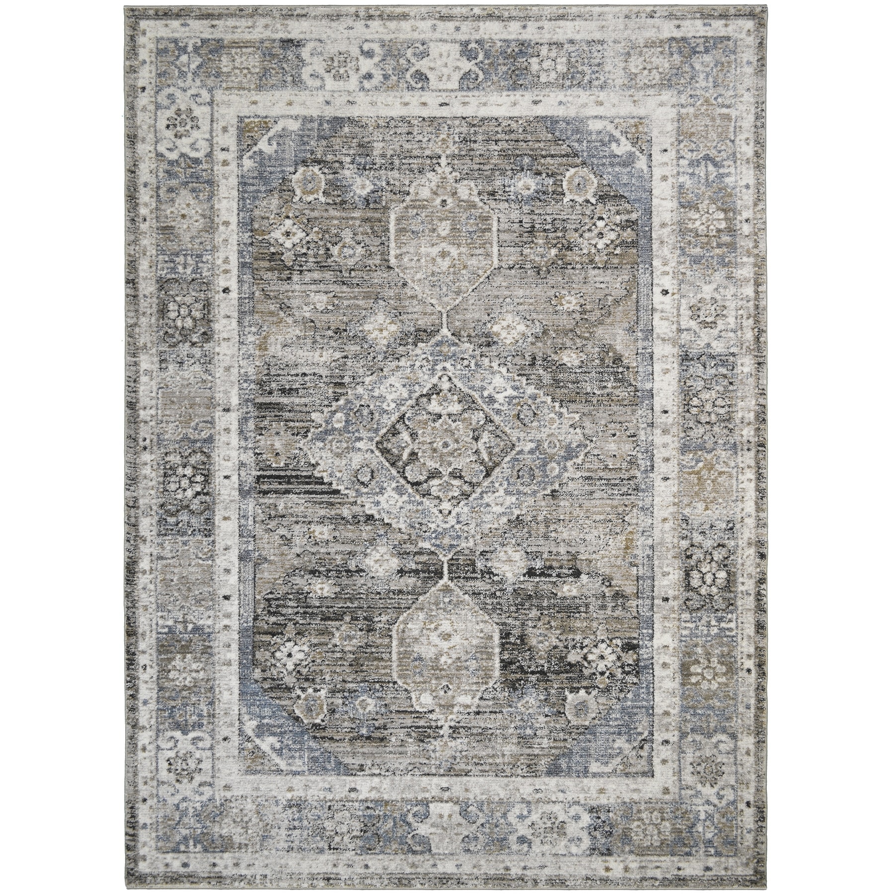 Athens Kastoria Taupe Traditional Oriental Area Rug