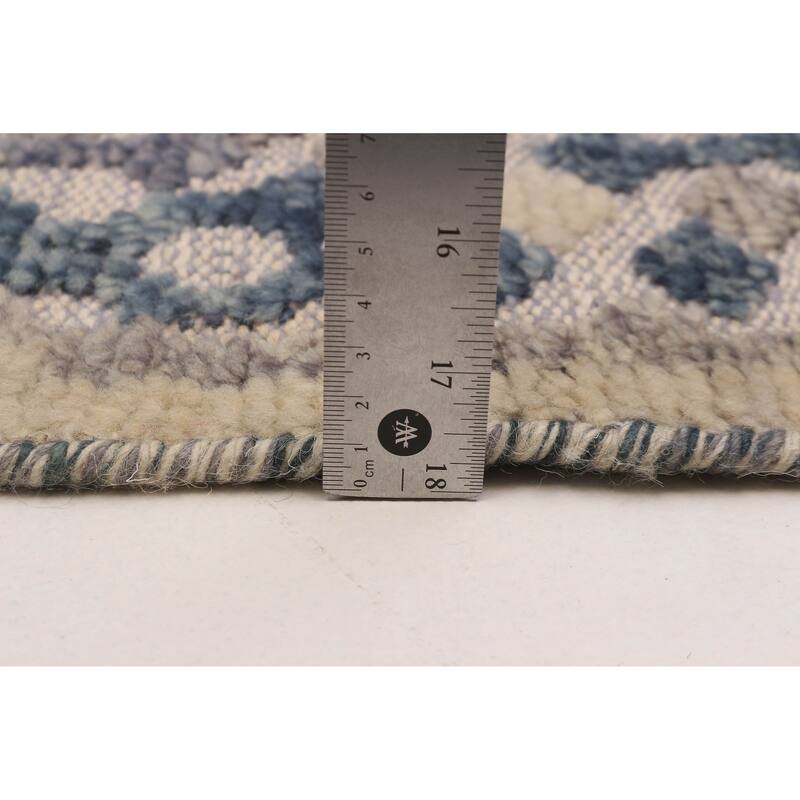 ECARPETGALLERY Hand-knotted Tangier Grey Wool Rug - 5'2 x 7'9