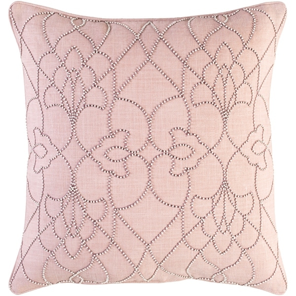 Mauve pink throw sale pillows