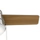 preview thumbnail 4 of 24, Hunter 36" Aker Ceiling Fan with LED Light Kit and Pull Chain - Scandinavian, Contemporary, Transitional