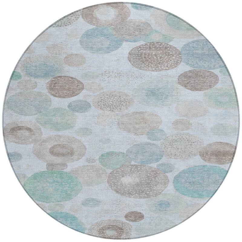 HomeRoots Geometric Transitional Rectangle Outdoor Rug