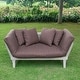 preview thumbnail 19 of 48, Cambridge Casual West Lake Convertible Wood Outdoor Sofa Daybed