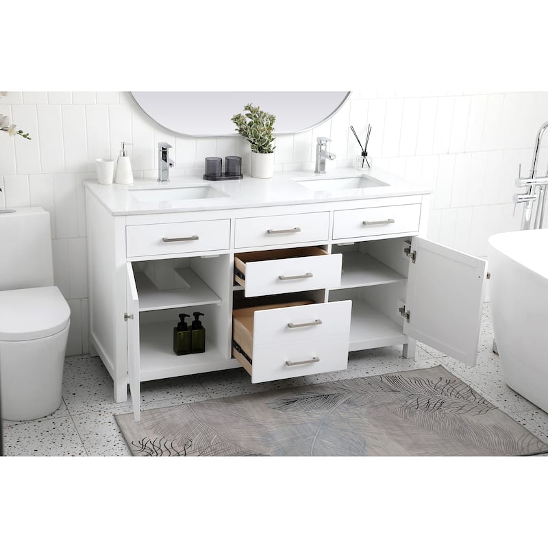 Prestige 54 - 72 Inch Double Bathroom Vanity