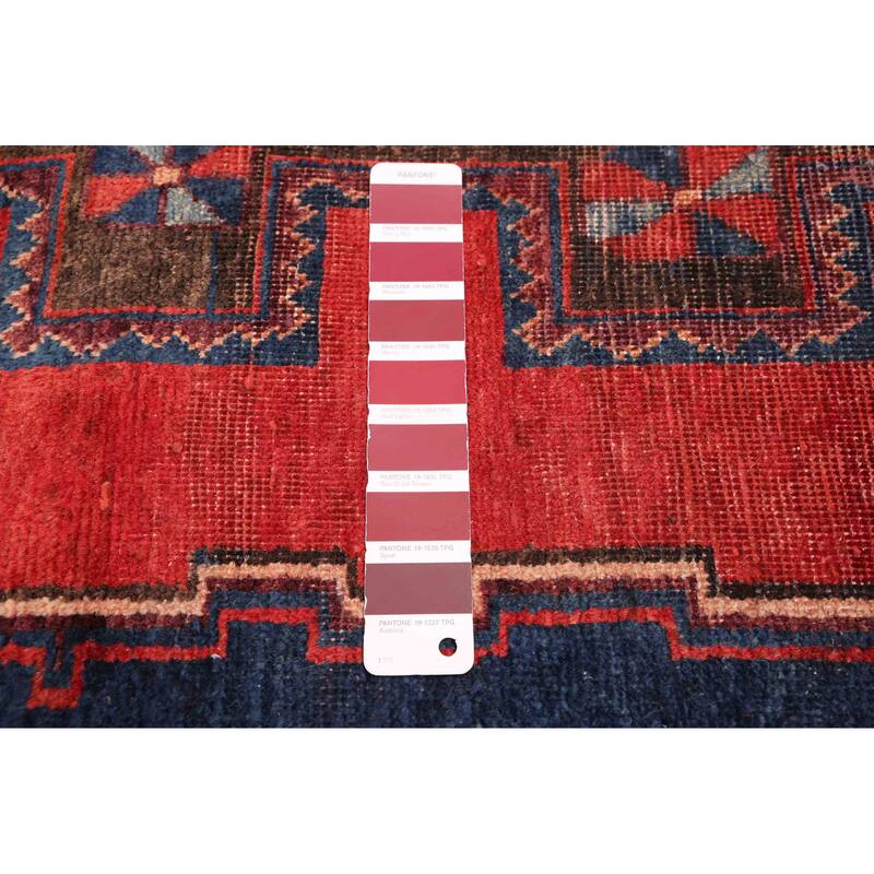ECARPETGALLERY Hand-knotted Melis Vintage Red Wool Rug - 4'9 x 7'3