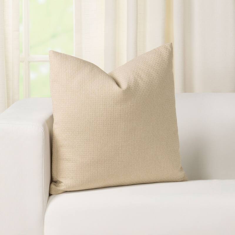 Window Box Textured Throw Pillow - 16 x 16 - Sand