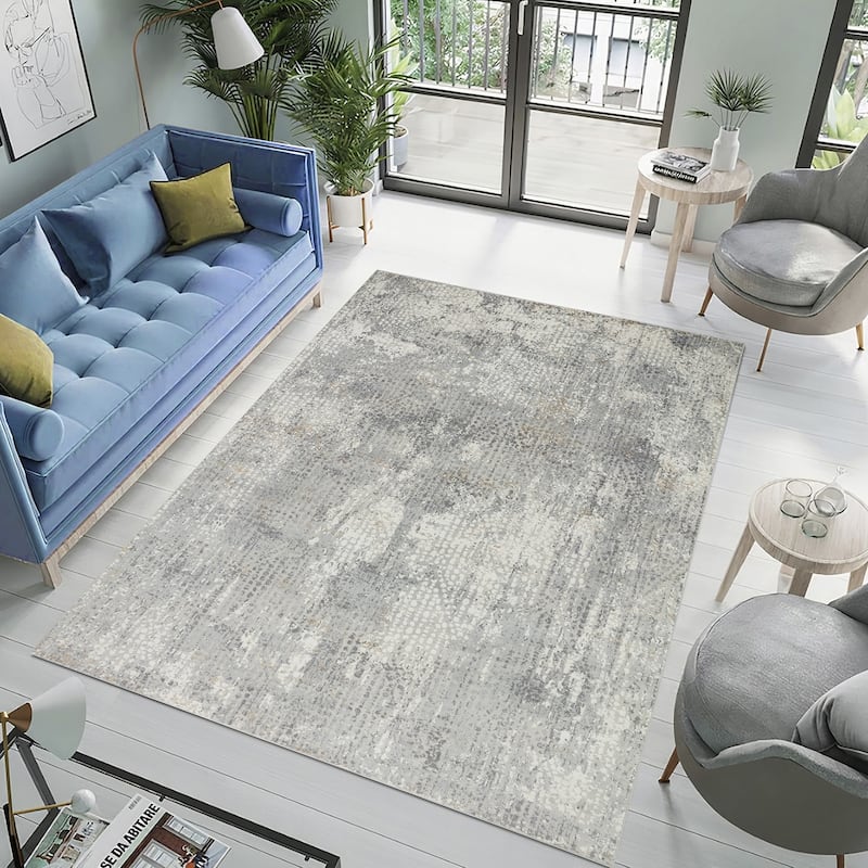 Pasargad Home Turkish Stella Design L. Grey Area Rug