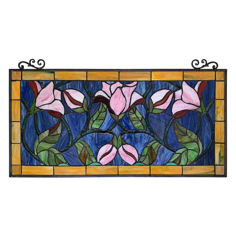 Floral Design Window Panel/ Suncatcher