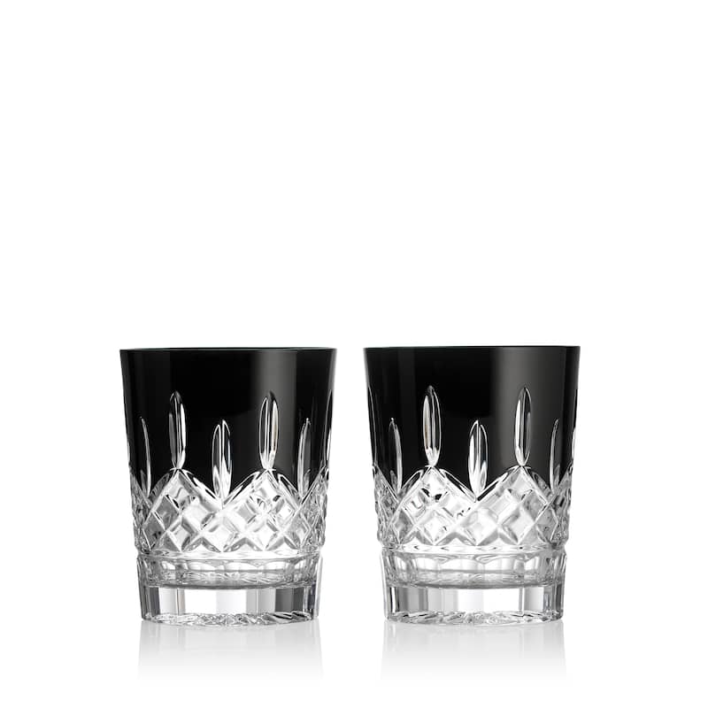 Waterford Lismore Black Tumbler 9floz, Set of 2