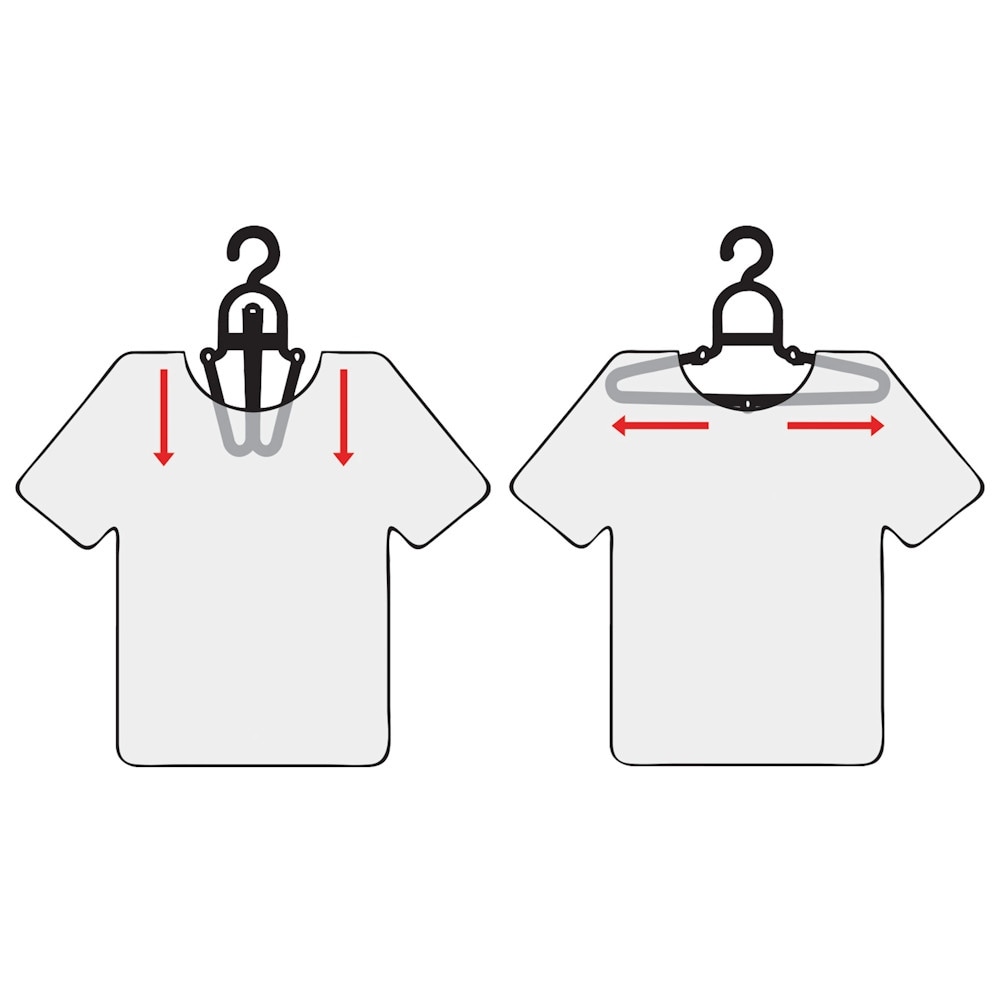 Silhouette Space-Saving Shirt Hanger, 42-FT, Black –