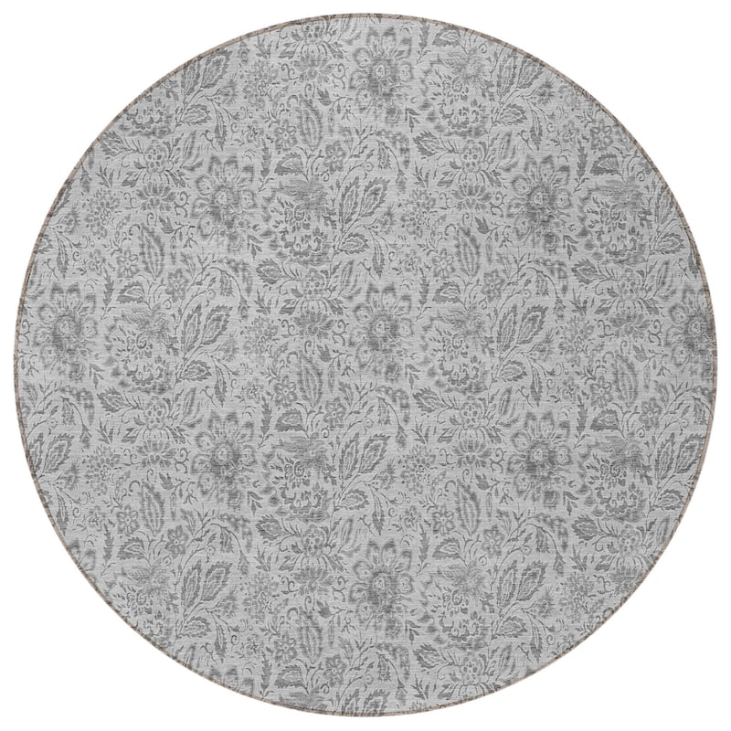 HomeRoots Floral Transitional Rectangle Outdoor Rug