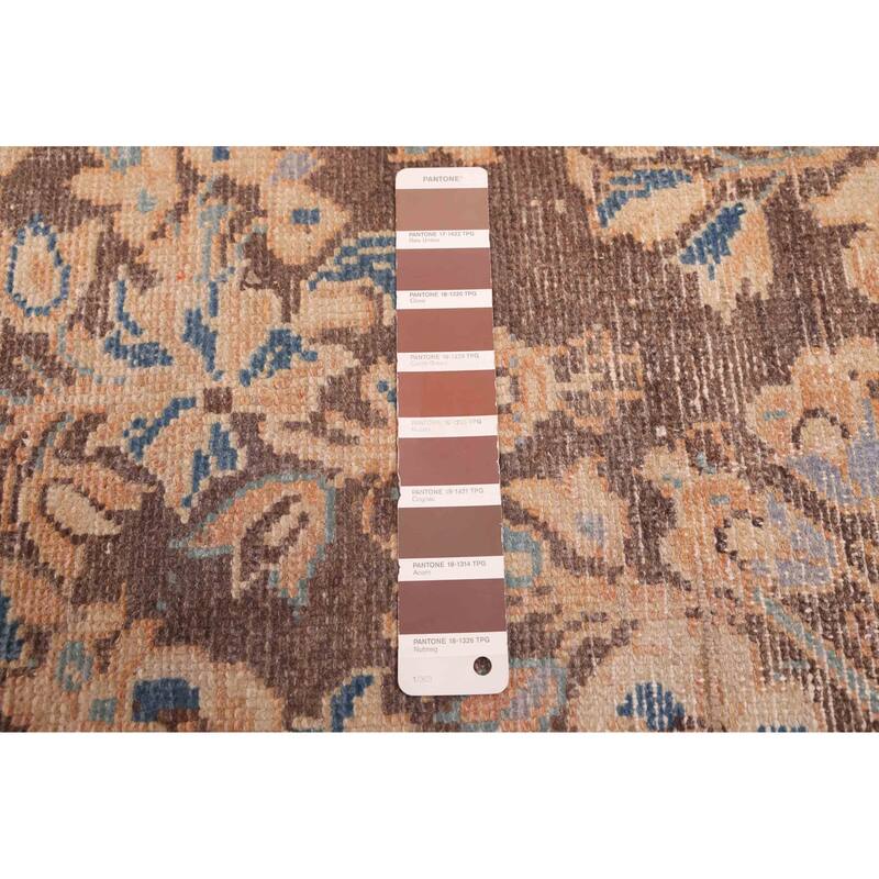 ECARPETGALLERY Hand-knotted Antalya Vintage Dark Brown Wool Rug - 3'9 x 7'7