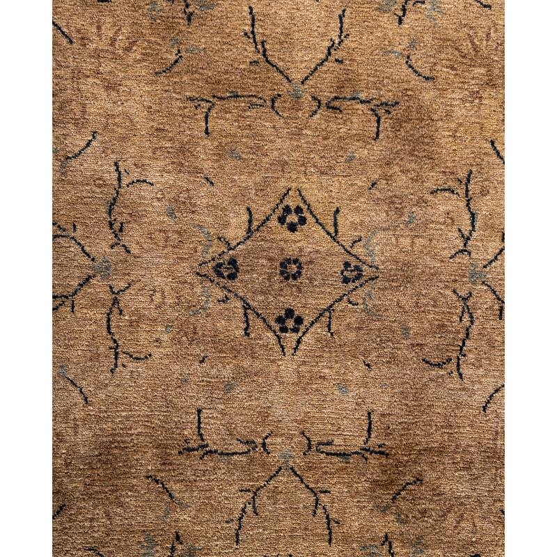 Overdyed One-of-a-Kind Hand-Knotted Round Area Rug - Beige - 8' 1" x 8' 1"