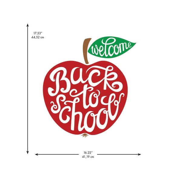 Back to School Apple Wall Decals