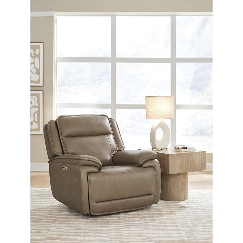 Signature Design by Ashley Rondelay Light Brown Power Recliner