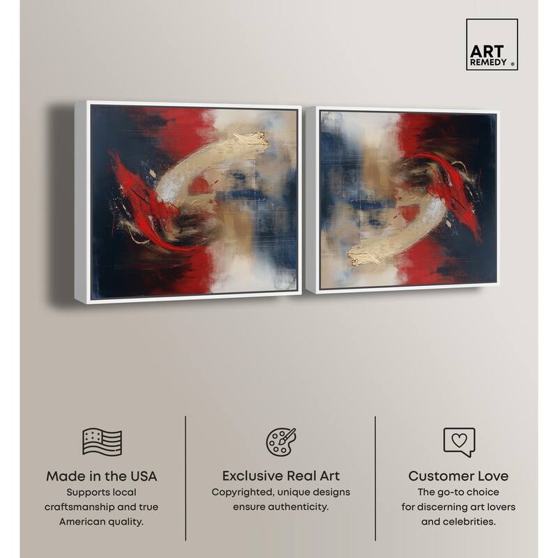 Flower Impressions Canvas by Art Remedy